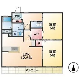 レジデンス恒和【3階】の間取り