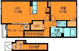 Regulus【2階】の間取り
