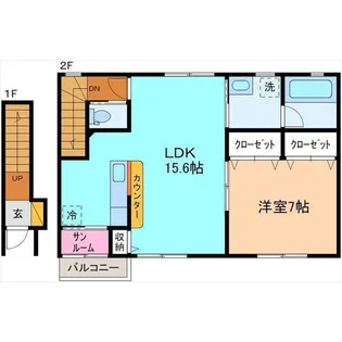 ラヴィナス増泉I【2階】の間取り