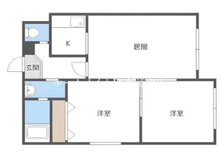 グランメール北34条【2階】の間取り