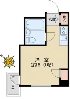 すいーとぴあ本郷【4階】の間取り