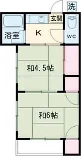中村ハイツ【1階】の間取り