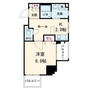 プレサンスセンターコア大阪【5階】の間取り