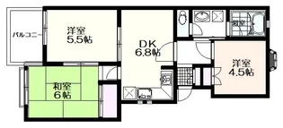 キャラット21【2階】の間取り