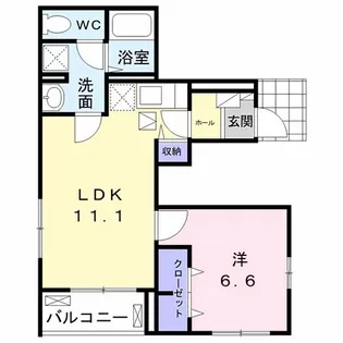 ミニョン メゾン アヤハ【1階】の間取り
