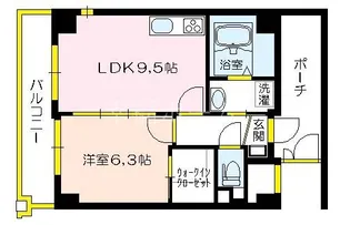 パルグレイス鴫野【5階】の間取り