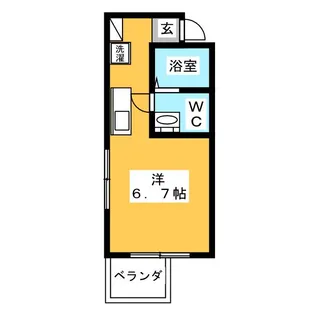 ステューディオ蕨【3階】の間取り