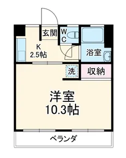 稲荷マンション【1階】の間取り