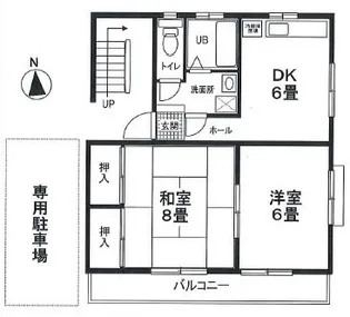 アーバンコーポ若杉【1階】の間取り