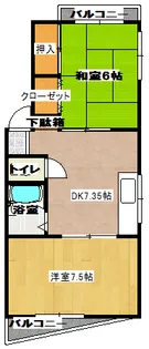 メゾンウエダ【2階】の間取り