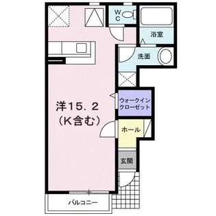 ペルレトゥルムB【1階】の間取り