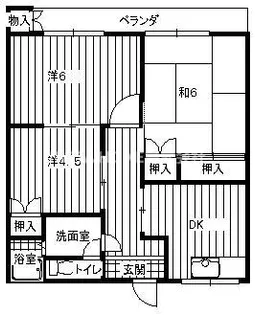 ジョイフル柏原【2階】の間取り