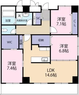 フォレストレジデンス【3階】の間取り