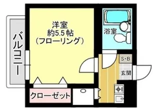 ウィンド五本木【2階】の間取り