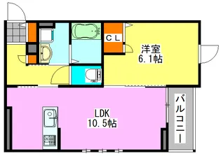 メログラーノ【3階】の間取り