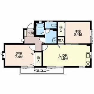 グランシャリオ堂林【2階】の間取り