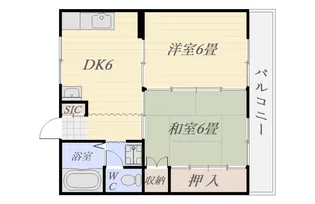 シャンポール太良【1階】の間取り