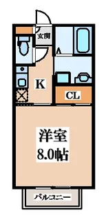 サンモールC棟【1階】の間取り