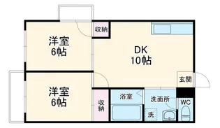 芝コーポ【1階】の間取り