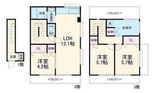 ハイツアドバンス【2階】の間取り
