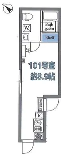 セレーノ上高田【1階】の間取り