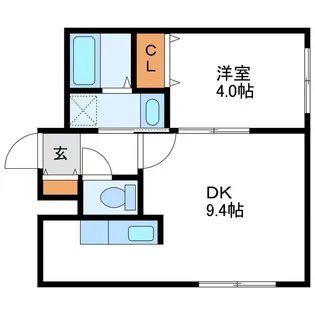 グランパーク札幌北【2階】の間取り
