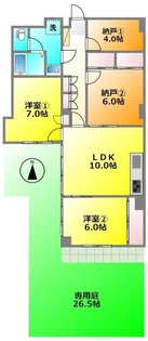 藤和つつじが丘コープ【1階】の間取り