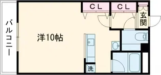 ユニティ二葉【4階】の間取り