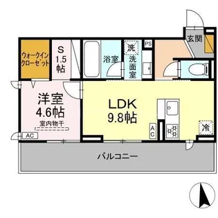 ルボワ ウエスト【3階】の間取り