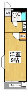 YTSマンション喜志【1階】の間取り
