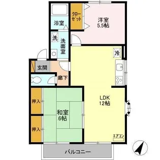 メゾンボナール EF【1階】の間取り