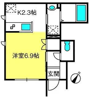 Saule 新都心【1階】の間取り