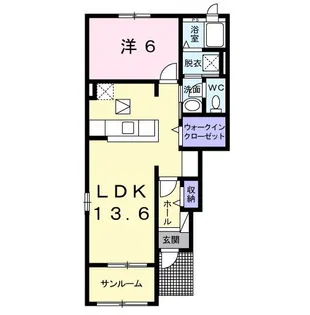 ノバガーデンIII【1階】の間取り