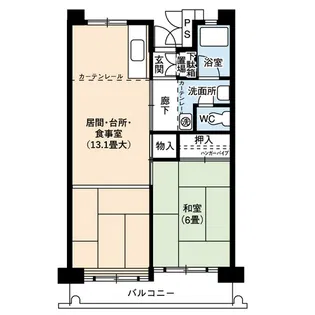 UR豊成【12階】の間取り
