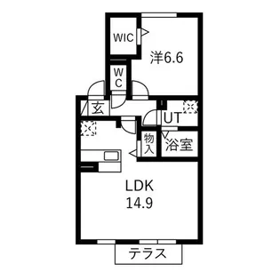 アパール【2階】の間取り