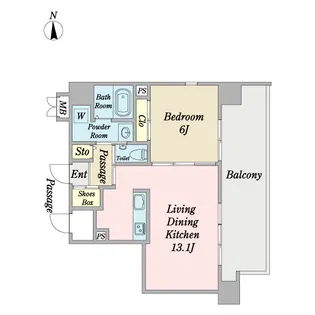 Casa RIZAEMON【7階】の間取り