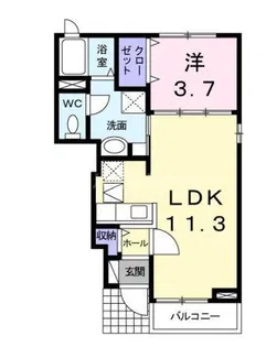 コリーヌ【1階】の間取り