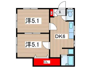 イーストセブン・アネックス【2階】の間取り