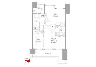 ガーデンティアラ武蔵小杉【8階】の間取り