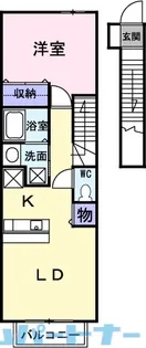 セレノ・カーサ A【2階】の間取り