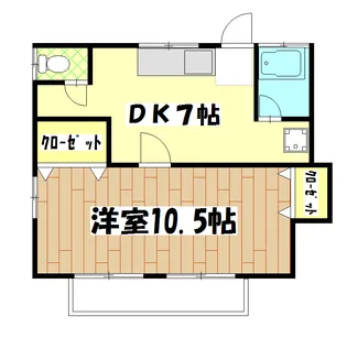 上柏田アパート【2階】の間取り