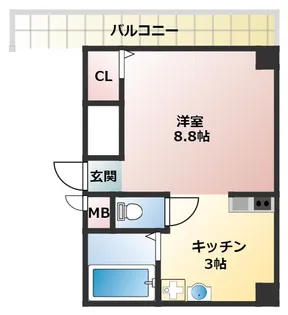 つばきビルV【3階】の間取り