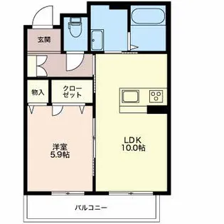 マストタウン上所 C102【1階】の間取り