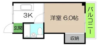 1Kの間取り画像