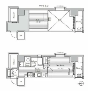 ミュゼ南麻布【10階】の間取り
