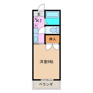 コーポサンビレッジ【1階】の間取り