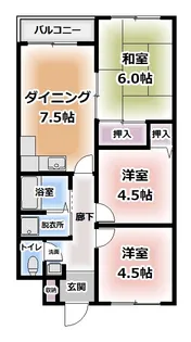 大阪府大阪市住吉区苅田5【マンション】の間取り