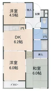 サンハイムII【2階】の間取り