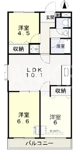 岡山県岡山市北区今3【マンション】の間取り