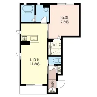 グリナージュ茅ヶ崎II【1階】の間取り
